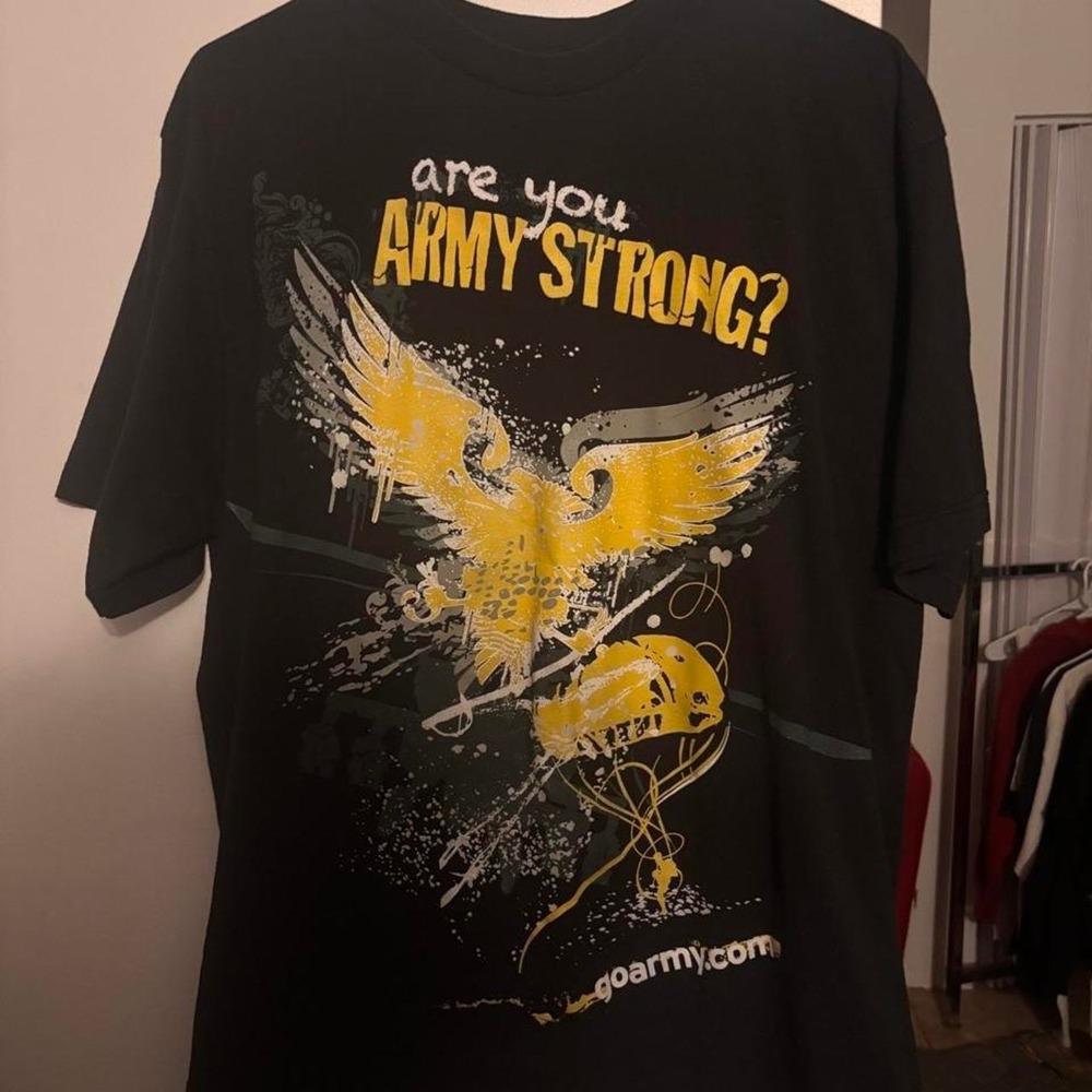 Y2K design Black U.S. Army Size 2xl